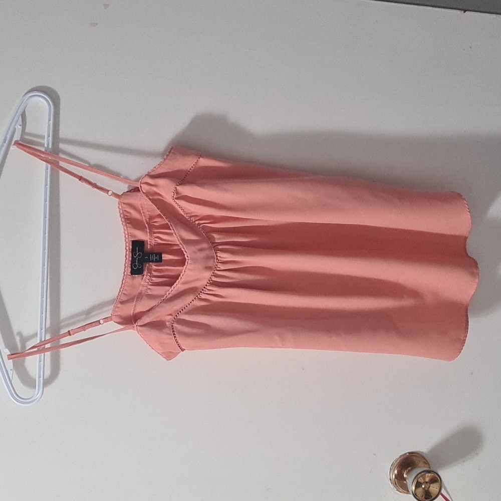 🟣🟣JESSICA SIMPSON Pink/PeachTank Top Small